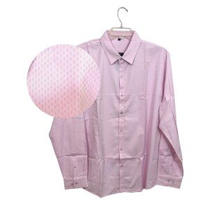 Men's Pink Dress Shirt 2XL